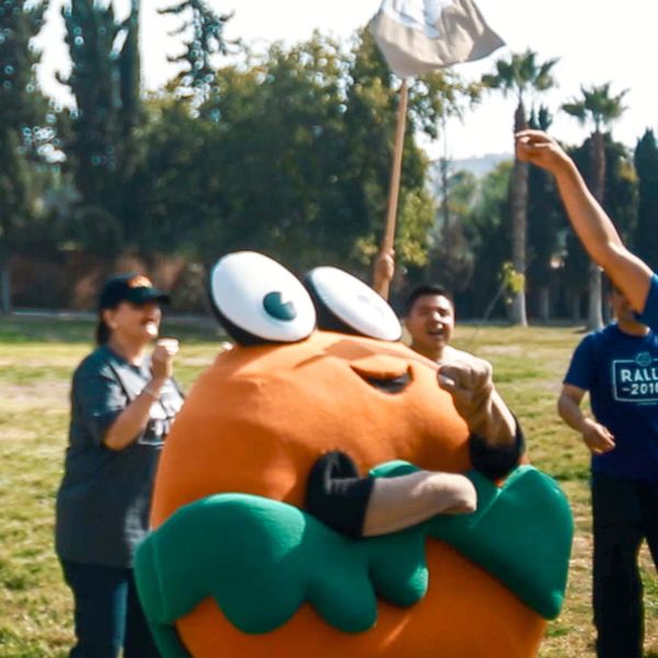 La mascota en un evento